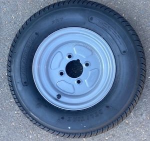 145x10 Road Wheel Bias ply tyre  375kg 4x4 inch pcd