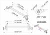 AXLE 600KG GROSS UNBRAKED 4X4PCD 1360ohf  angle iron mounting brackets 1018 mm between chassis angle iron brackets 40 INCH