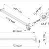 axle 750 kg unbraked 1407 mbc 4x 4 inch