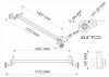 axle 750 kg unbraked 1407 mbc 4x 4 inch