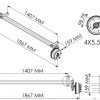 knott 1500kg 1407mbc 1867ohf 4x5.5pcd with flushing kit fittings