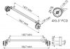 knott 1500kg 1407mbc 1867ohf 4x5.5pcd with flushing kit fittings