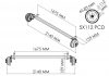 AXLE 1600KG BRAKED 1675MBC 2140OHF 5X112PCD