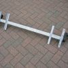AXLE 600KG GROSS UNBRAKED 4X4PCD 1360ohf 750mbc angle iron mounting brackets 792mm between angle iron