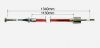 Alko Button End Detachable Trailer Bowden Brake Cable 1130mm (1130mm inner-1340mm outer)