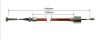 Alko Button End Detachable Trailer Bowden Brake Cable 1430mm (1430mm inner-1640mm outer)
