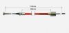 Alko Button End Detachable Trailer Bowden Brake Cable 890mm (890mm inner-1100mm outer)