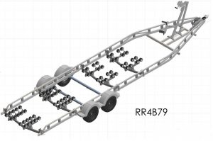 Rapide twin axle roller trailer R4B79 RC Gross weight 3500 kg 7.9m