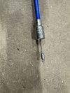 Knott Avonride detachable brake cable 1130/1340mm STAINLESS STEEL (BLUE IN COLOUR)