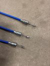 Knott Avonride detachable brake cable 1130/1340mm STAINLESS STEEL (BLUE IN COLOUR)