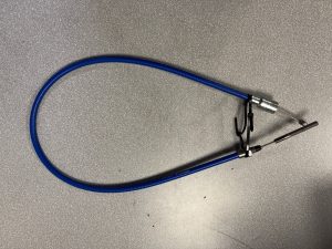 Knott Avonride detachable brake cable 1130/1340mm STAINLESS STEEL (BLUE IN COLOUR)
