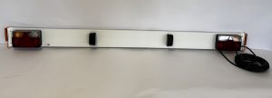 Heavy duty lighting board 2.03 metre wide with 10 metre cable. Two Fog Lights Two Reversing lights and side reflectors fitted.