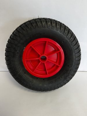 Wide trolley wheel with 35mm bore (supplied with bushes that reduce bore to 26mm)