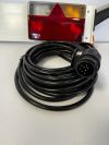 Heavy duty Lighting board 2.29m wide  with 10m cable. Two Fog Lights Two reversing Lights, combination rear,side and frontlights on stalk