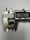 Single use flange nut for alko 750kg bearing