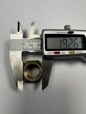 Single use flange nut for alko 750kg bearing
