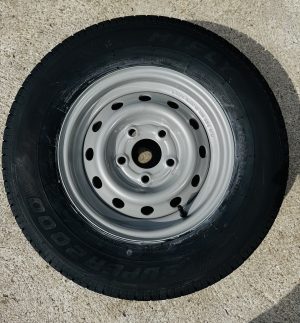 175 X 13 WHEEL AND TYRE 8PLY 5X112PCD 730KG