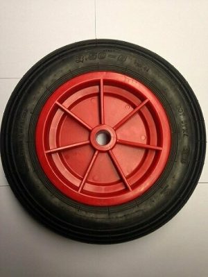 350X8 TYRE 250X8 RED PLASTIC RIM 26MM BORE