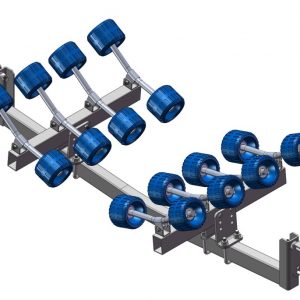 Snipe Y frame 16 roller swing beam assembly